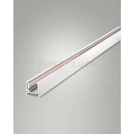 BINARIO 48V BIANCO H2,74cm L100cm CON TAPPI IP20