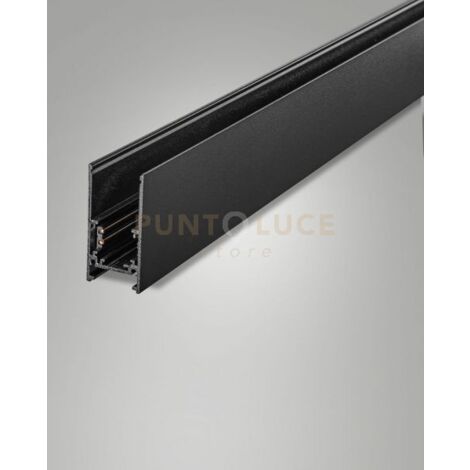 BINARIO 48V NERO H5,4 L200CM CON TAPPI IP20
