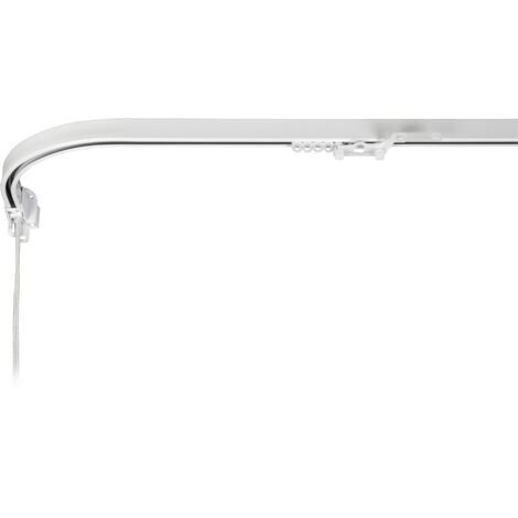 BINARIO CURVATO BIANCO CM.200