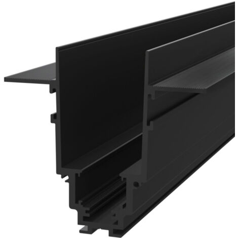 Binario Da Incasso Moderno Busbar Trunkings S35 Alluminio Nero 2M