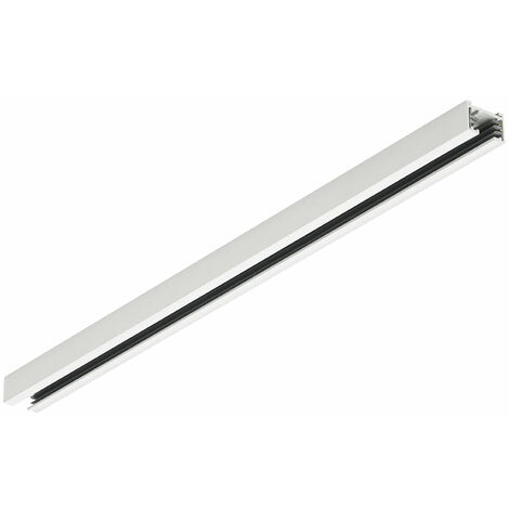 Binario da Interno a LED in Metallo Bianco Opaco