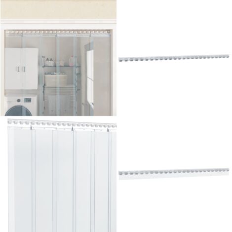 Binario di Montaggio Argento 1 m Acciaio Inox - Montaggio tende - Guida montaggio