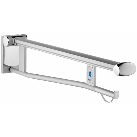 Binario di supporto incernierato per WC PLAN CARE sporgenza 700 mm, smontabile alluminio anodizzato argento / bianco KEUCO