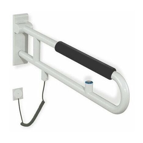 Binario di supporto incernierato Versione SERIE 801 Pulsante di scarico. con schiuma grigio roccia da 850 mm