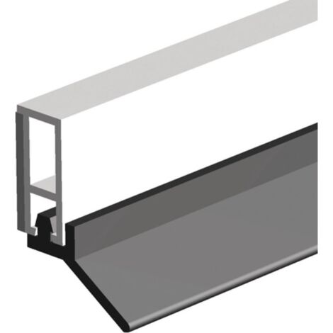 Binario di tenuta PTS-UL-ZK lunghezza 2100 mm larghezza 6 mm adesivo in plastica bianca ampio labbro in PVC morbido ELLEN
