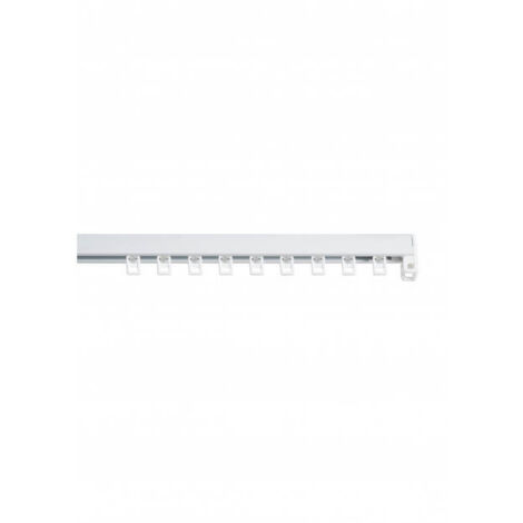 Binario in alluminio rinforzato Bianco 200 cm