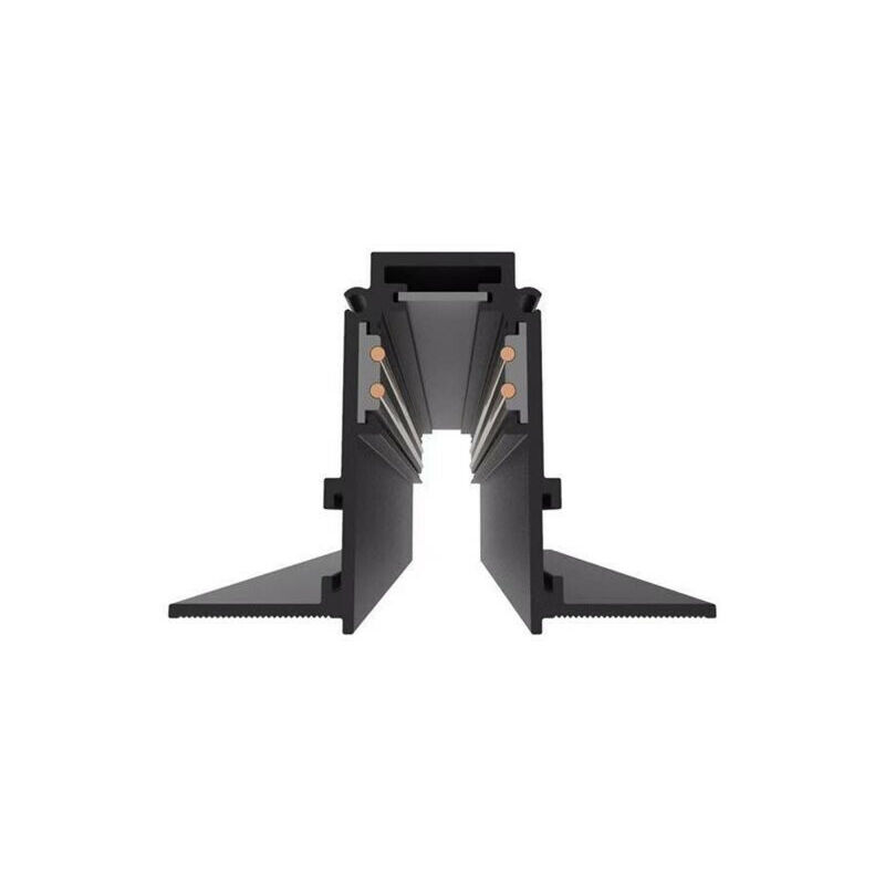 Image of Optonica - Magnetic Rail Semi-recessable nero 1m Larghezza 72mm in Triphase Alluminio S20