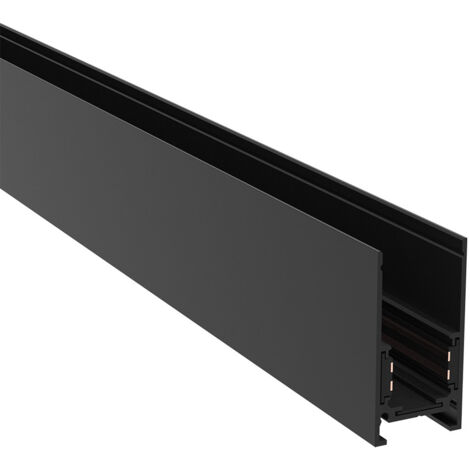 Binario Moderno Busbar Trunkings Exility Alluminio Nero 2M