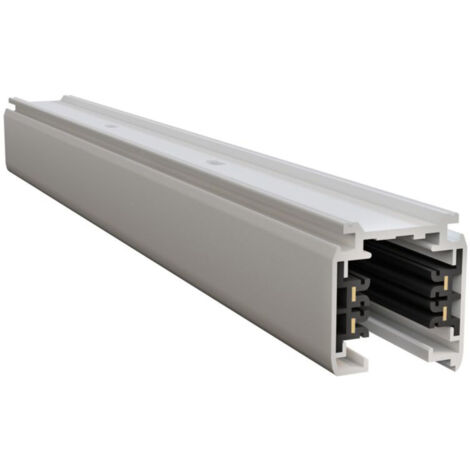 Binario Moderno Busbar Trunkings Trinity Alluminio Bianco 1M