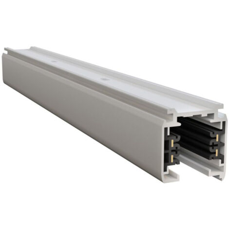 Binario Moderno Busbar Trunkings Trinity Alluminio Bianco 2M