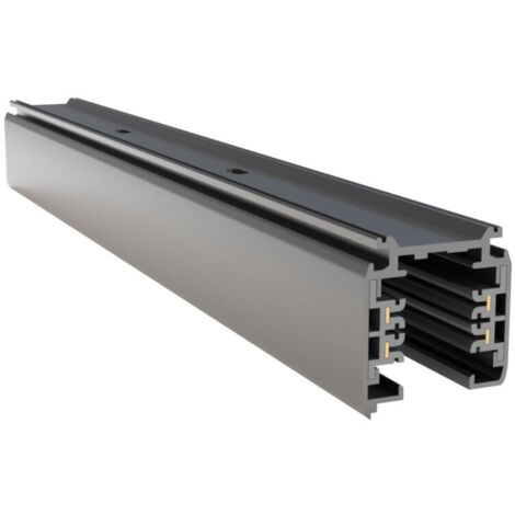 Binario Moderno Busbar Trunkings Trinity Alluminio Nero 1M