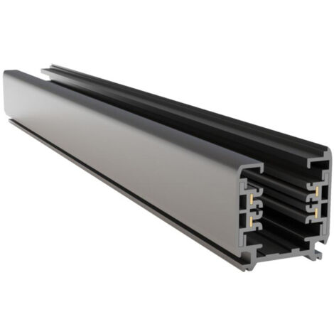 Binario Moderno Busbar Trunkings Trinity Alluminio Nero 2M