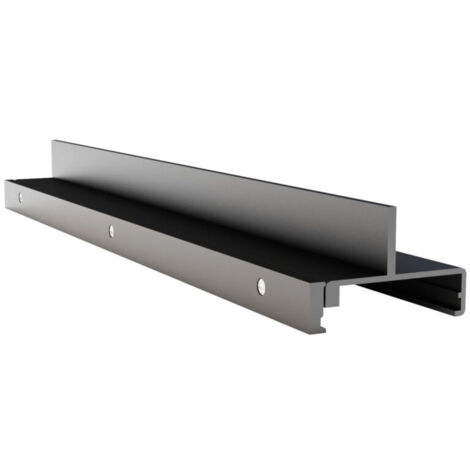 Binario Moderno In Alluminio Colore Nero 18 Cm
