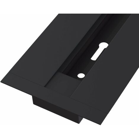 Binario per Faretti da Incasso 2m in Alluminio per Sistema Illuminazione Binario Monofase Nero
