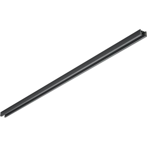 Binario per Faretti Spot in Metallo Nero 100 cm Duoline GD Trio