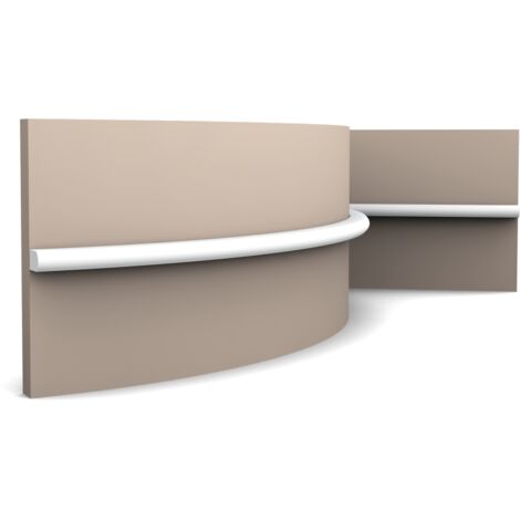 Binario per quadri flessibile, sottile e arrotondato - Orac Decor - L200xP1,8xH1cm - PX209F