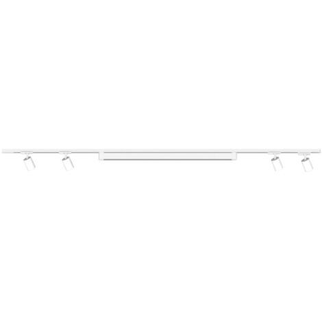 Illuminazione A Binario LED 2M Con 4 Faretti GU10 - Bianca, Dimmerabile, Per Interni Moderni