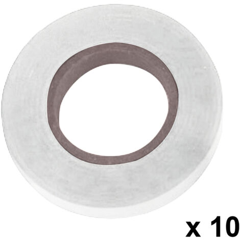 Bindeband 11 x 0,15 mm. x 26 Meter Weiß (Packung mit 10 Rollen)