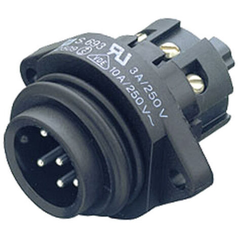 binder 09-4219-00-07 Rundstecker Stecker, Einbau Gesamtpolzahl: 6 + PE Serie (Rundsteckverbinder): 6