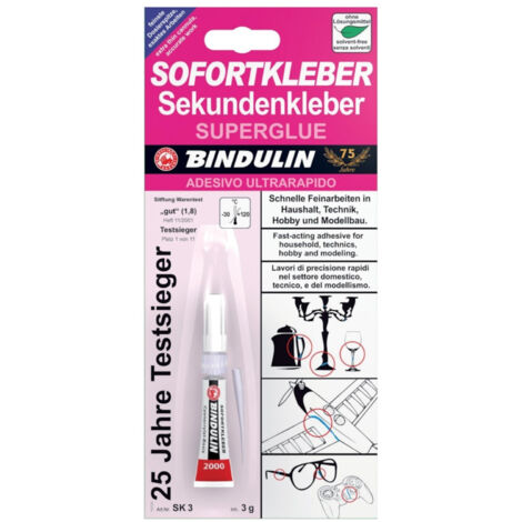 Bindulin Sofortkleber 3g SK3 15 Stk