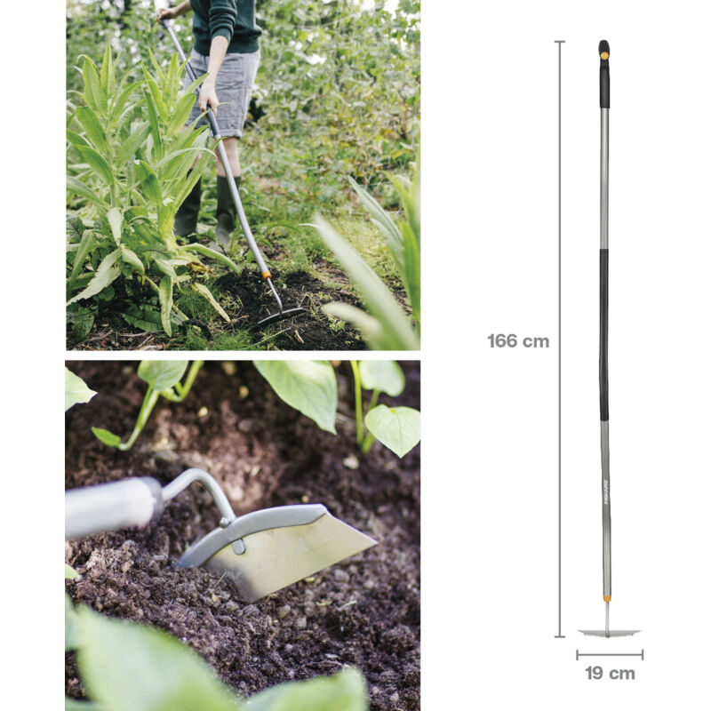 Binette manche courbé Ergonomic™ poignée T 166 cm