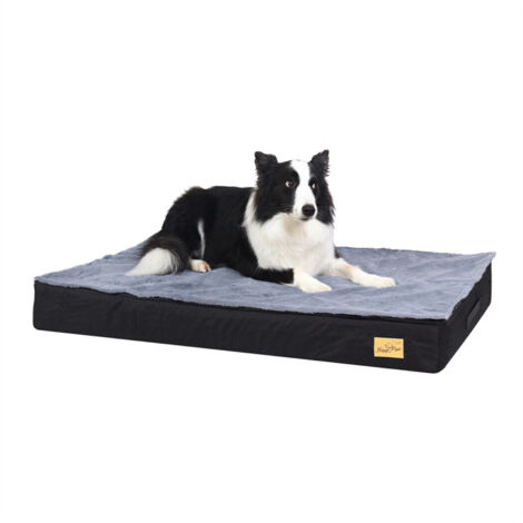 Bingo Paw – Coussin pour chien orthopédique déhoussable – Mousse à mémoire de forme 100% polyuréthane – Imperméable – L 92x56x8cm