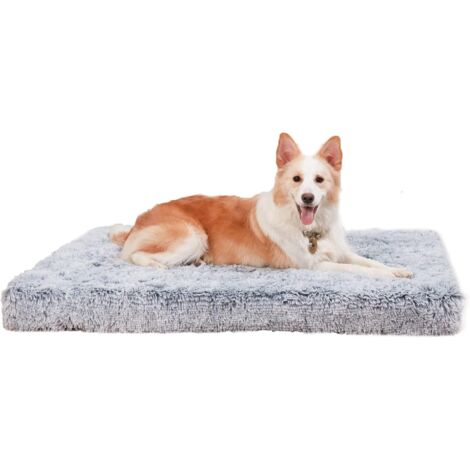 BingoPaw Cama grande para perros Funda extraíble Cama ortopédica para perros Colchón impermeable de felpa lavable - XXL 120x90x10cm