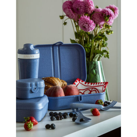 Bio-Besteckset blau 3-teilig