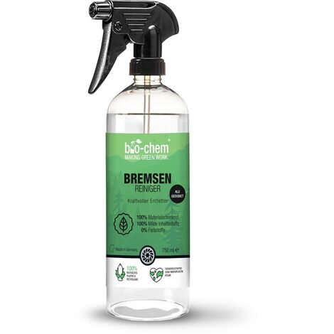 BIO-CHEM CLEANTEC GMBH bio-chem Bremsenreiniger Spray für Auto, Motorrad und Fahrrad I Leistungsstarker Entfetter für Scheibenbremsen I Geeignet als Ketten-Reiniger, Motorreiniger und Fettlöser I Mit Menthol-Duft (0.75 l)