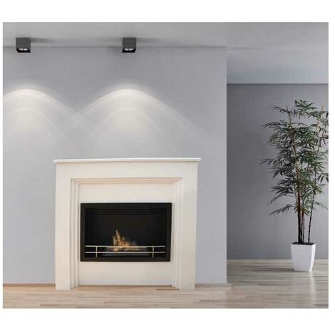 Bio-cheminée au sol Conegliano – Puissance 2,5 kW – Dimensions 970 x 960 x 350 mm – Brûleur 1,8 L – Autonomie 5 heures – Sans installation – Tecno Air System