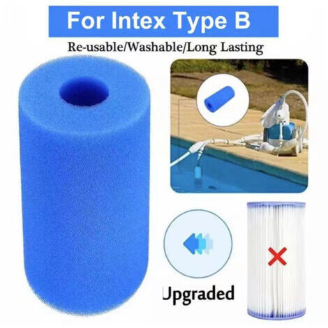 Bio-Éponge Filtrante Cylindrique Lavable et Réutilisable de Type B – Haute Performance pour Aquarium, Fontaine, Système Hydroponique et Bassin – Support de Culture Bactérienne,