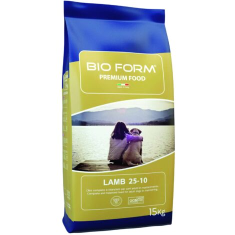 Bio Form CROCCHETTE PER CANI ADULTI ÃƒÂ¢Ã‚Â€Ã‚ÂœDOG ADULT LAMB  Proteine/Grassi 25-10% - sacco kg. 15