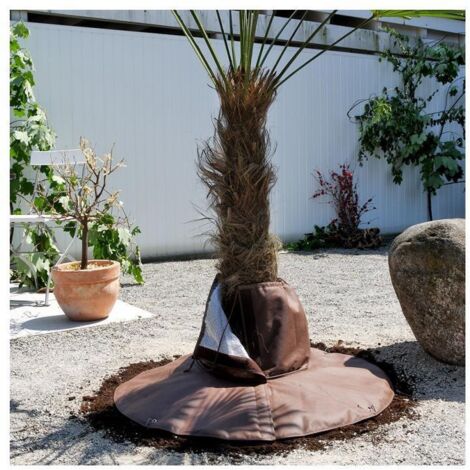 Bio Green Palmen Wurzelschutz  Höhe 30 cm, Ø Stamm 30cm, Ø Gesamt 100 cm Wintervlies