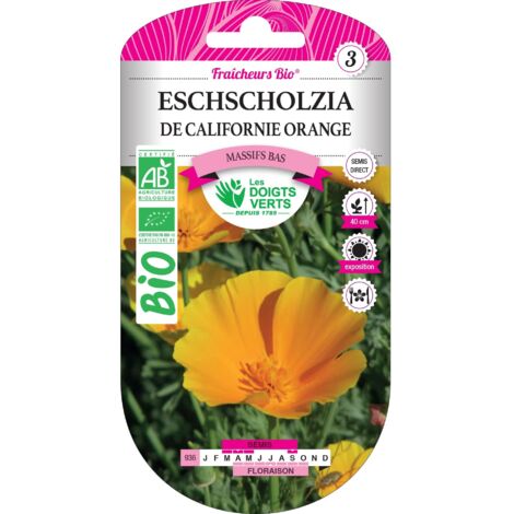 BIO Orange Eschscholzia-Samen Die Grünen Finger