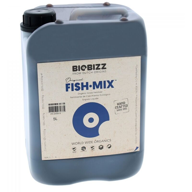 Fish Mix 5 litres - BioBizz, Engrais émulsion de poisson biologique