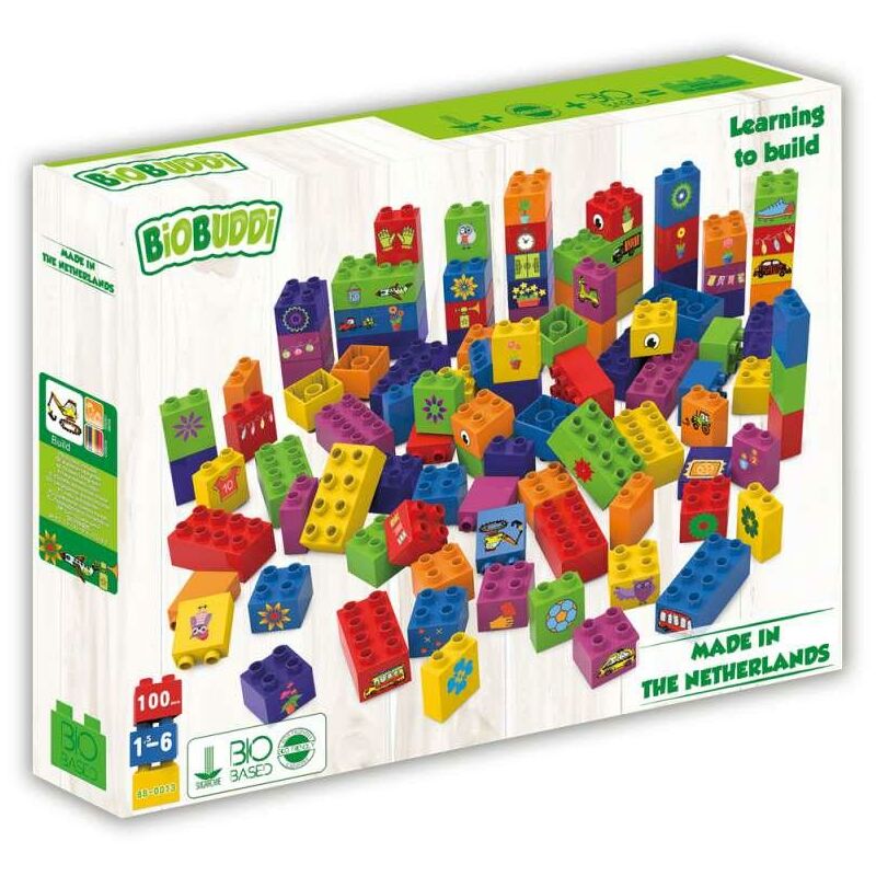 

Bloques de construcción Fichas normales 100 piezas - Biobuddi
