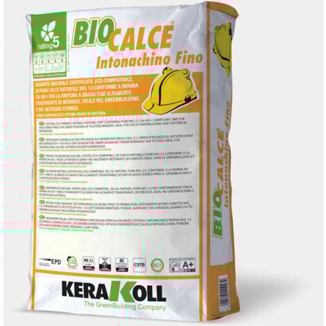 Biocalce intonachino fino 25kg kerakoll spa