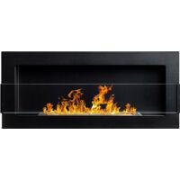 BIOCAMINO BIO CAMINO CAMINETTO BIOETANOLO DESIGN MODERNO 90cm nero