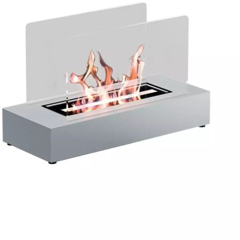 Biocamino da tavolo Tecno Air System cremona 24 x 40 x 16,5 cm 1,5 kw bianco