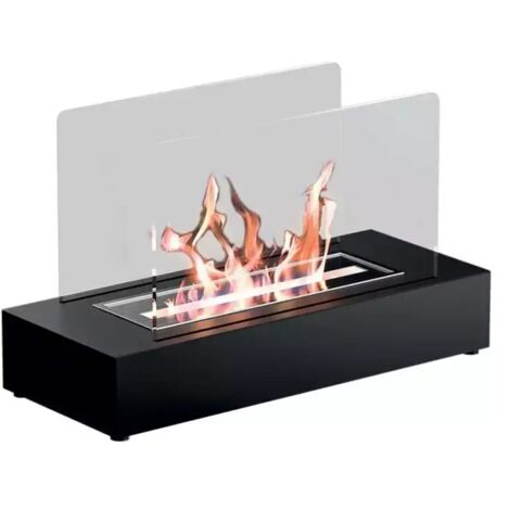 Biocamino da tavolo Tecno Air System cremona 24 x 40 x 16,5 cm 1,5 kw nero