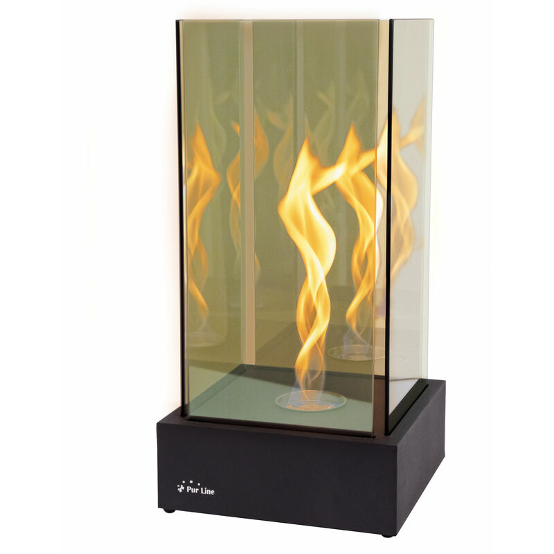 

Purline - Chimenea de etanol de sobremesa de 2000W con llama efecto tornado y efecto infinito