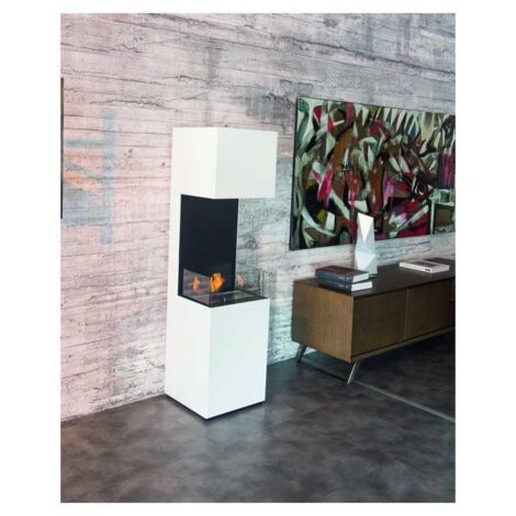 Biochimenea de suelo Livigno 2500W Blanco Tecno Air System