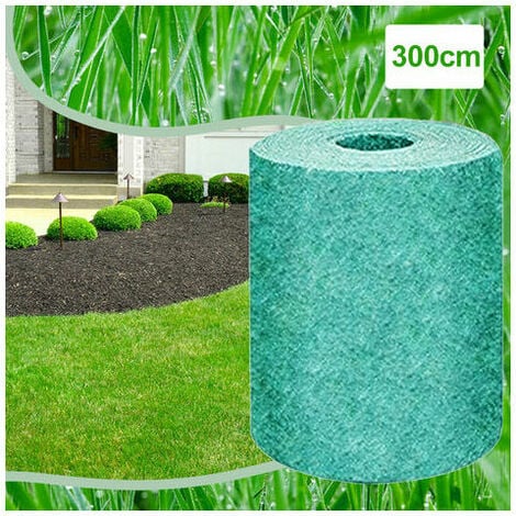 Biodegradable Seed Mat, Growth Promoting Grass Seed Mat, Straw Mat 20300cm Green
