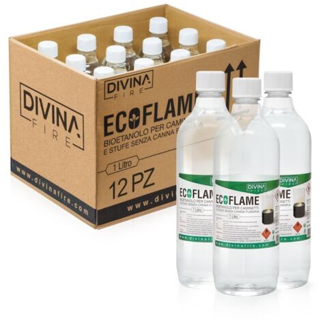 Bioetanol Combustible Ecológico Natural para Chimeneas Biocaminos X12 Lt