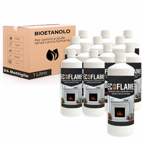 Bioetanolo 24 Litri Combustibile Ecologico per Camini Caminetti Biocamini