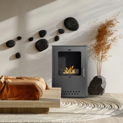 DIVINA FIRE Bioethanol-Kaminofen Freistehend L50xT30xH68 Luisa