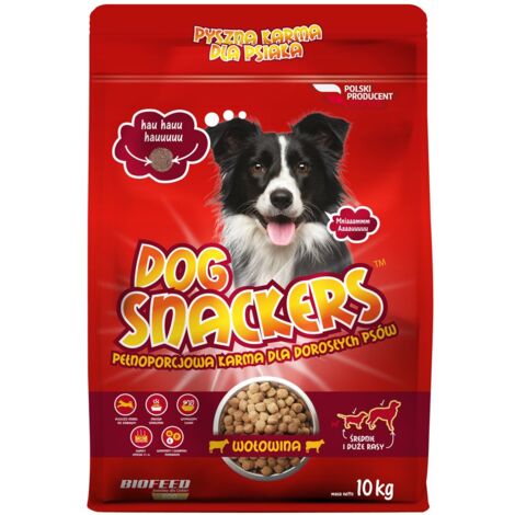 BIOFEED Snackers pour chien adulte au bœuf 10 kg