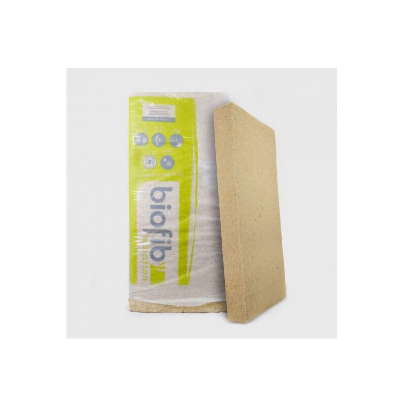 Panneau de laine de chanvre isolant Biofib Chanvre, ép. 180mm - 1250 x 600mm, 3 panneaux = 2.13m²