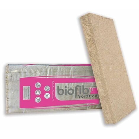 BIOFIB TRIO  Ep.145mm 1,25x0,6m  R3,7 - Panneaux laine de chanvre, coton, lin - paquet(s) de 3.75 m²