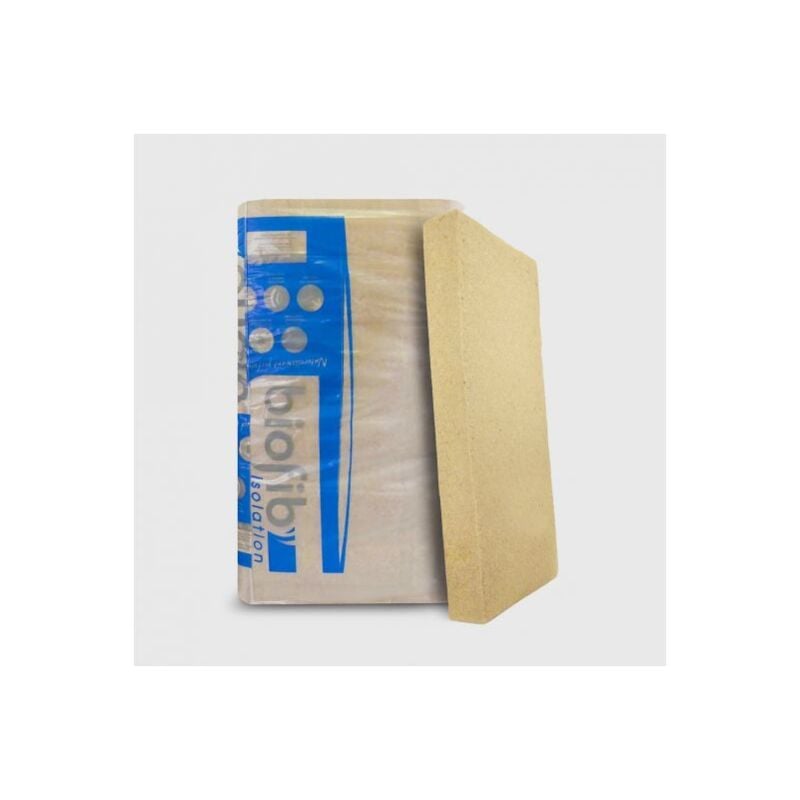 Cloison : Isolant acoustique en chanvre, ép. 45mm - 1200 x 600mm, 14 panneaux - Biofib